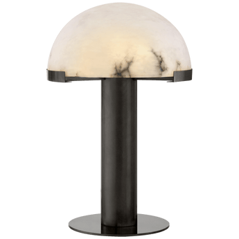 Melange Table Lamp in Bronze with Alabaster