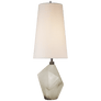 Halcyon Accent Table Lamp in Crystal with Linen Shade