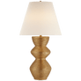 Utopia Table Lamp in Gild with Linen Shade