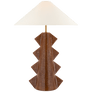 Senso Large Table Lamp in Autumn Copper with Linen Shade