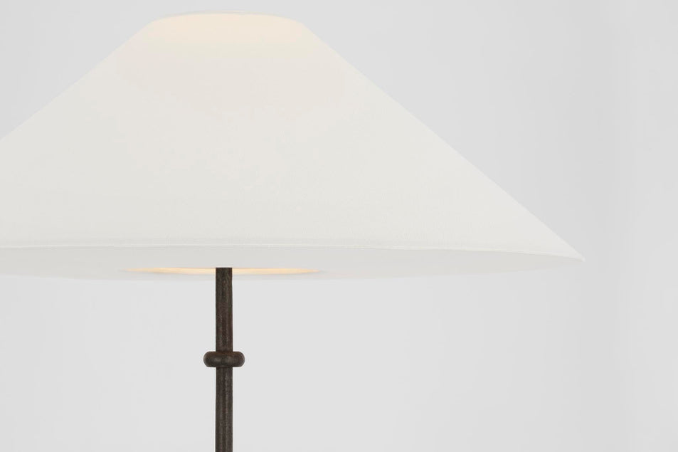 Zealous 30" Table Lamp in Garden Bronze with Linen Shade