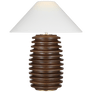 Crenelle 27" Stacked Table Lamp, a premium Decorative light by Visual Comfort & Co. Close - up image of its design.