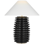 Crenelle 27" Stacked Table Lamp, a premium Decorative light by Visual Comfort & Co. Close - up image of its design.