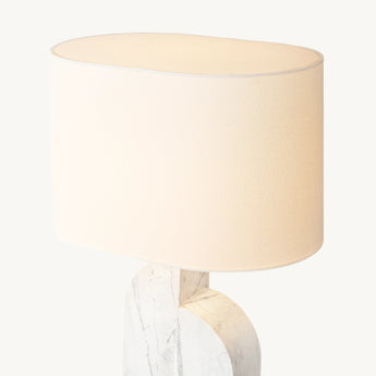 Savoye Large Left Table Lamp, a premium Decorative light by Visual Comfort & Co. Close - up image of its design.