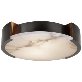 Melange X-Large Flush Mount in Bronze with Alabaster