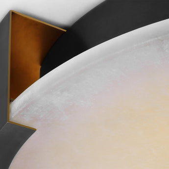 Melange X-Large Flush Mount in Bronze with Alabaster