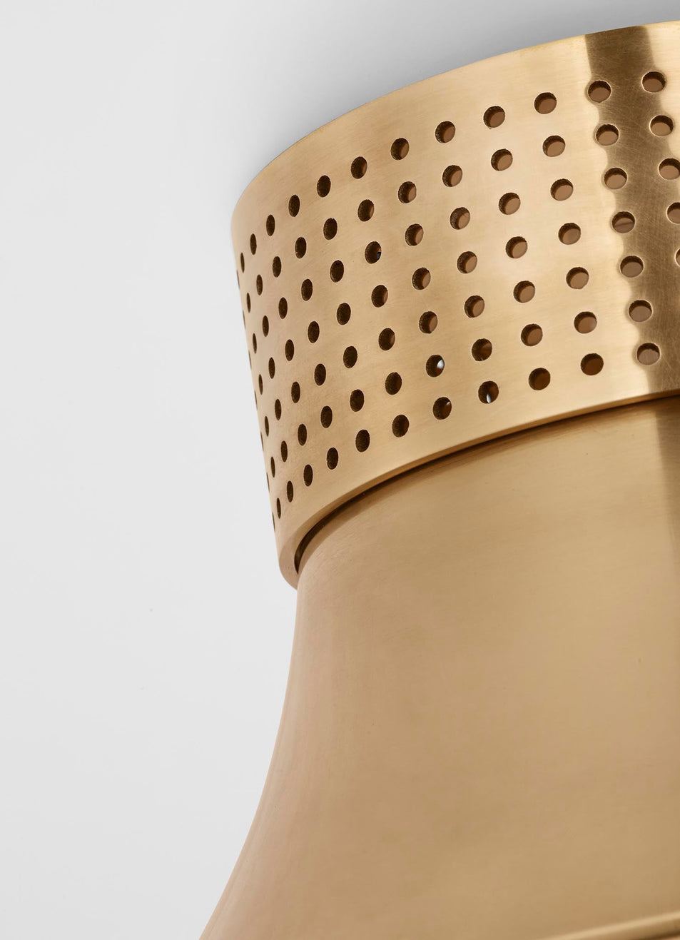 Precision 9" Flush Mount in Antique-Burnished Brass with White Glass