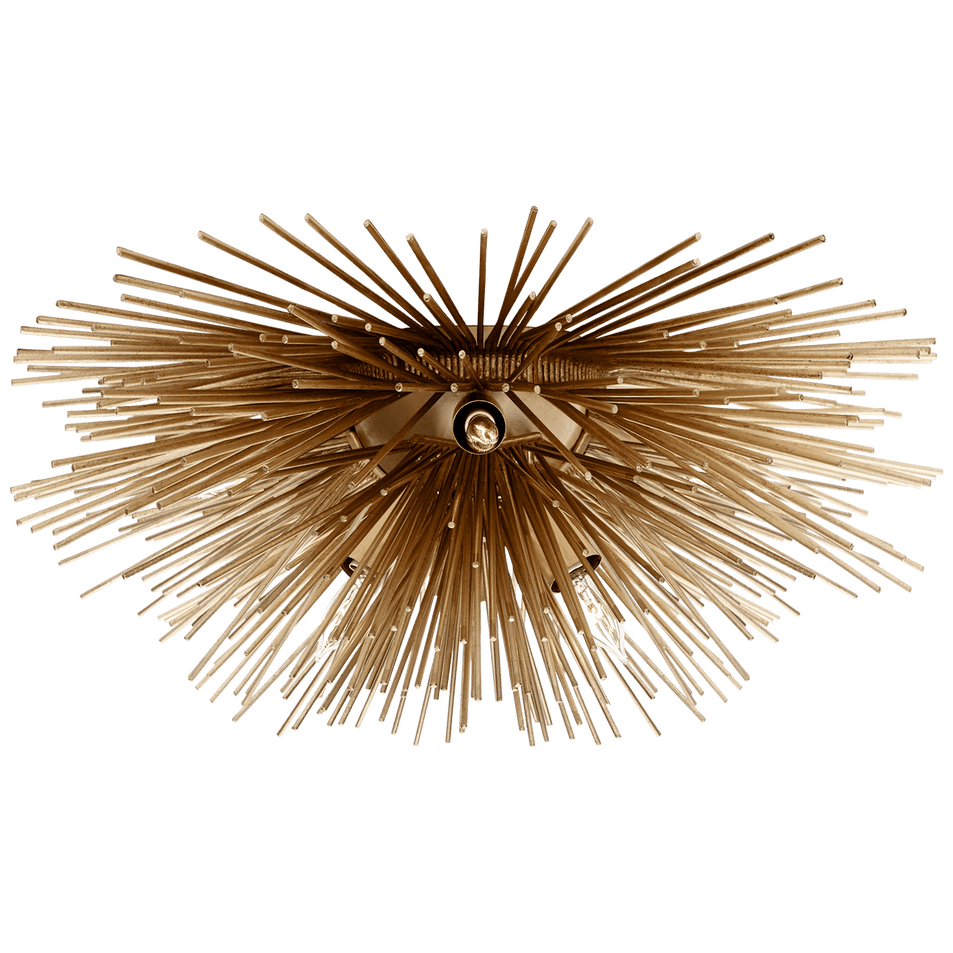 Strada Small Flush Mount in Gild