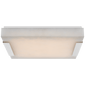 Covet Large Flush Mount in Polished Nickel with Alabaster