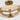 Covet Medium Ring Semi-Flush Mount in Antique-Burnished Brass and Alabaster