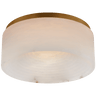 Otto Medium Flush Mount in Antique-Burnished Brass with Alabaster