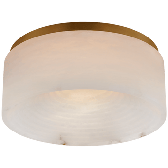 Otto Medium Flush Mount in Antique-Burnished Brass with Alabaster