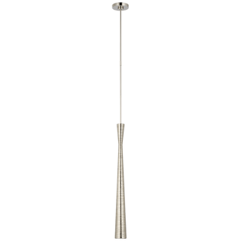 Utopia Tall Pendant in Polished Nickel