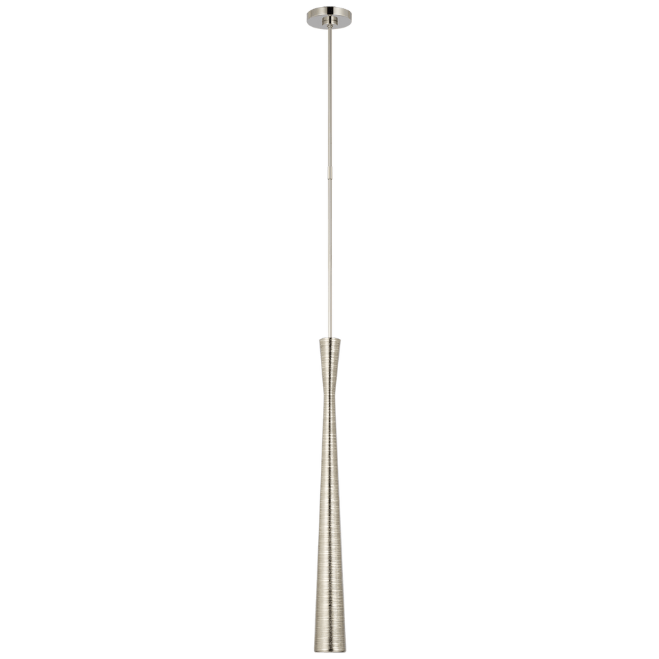 Utopia Tall Pendant in Polished Nickel