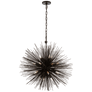 Strada Medium Round Chandelier in Aged Iron