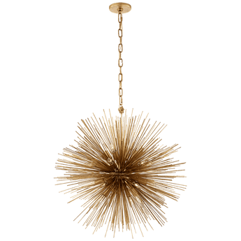 Strada Medium Round Chandelier in Gild