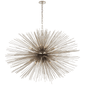 Strada Large Oval Chandelier, a premium Chandelier light by Visual Comfort & Co. Close - up image of its design.