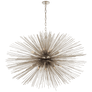 Strada Large Oval Chandelier, a premium Chandelier light by Visual Comfort & Co. Close - up image of its design.