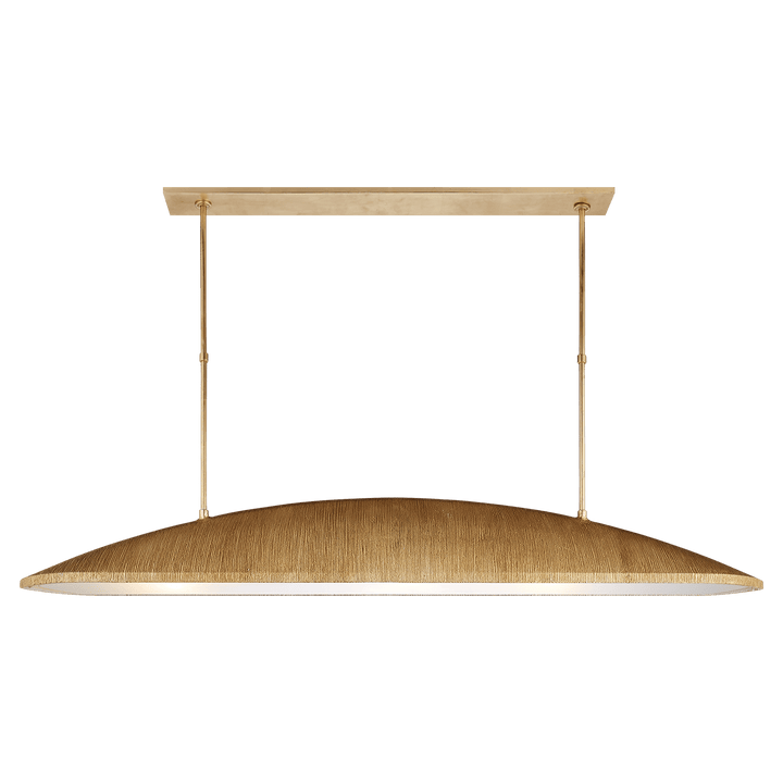 Utopia Large Linear Pendant in Gild with Frosted Acrylic