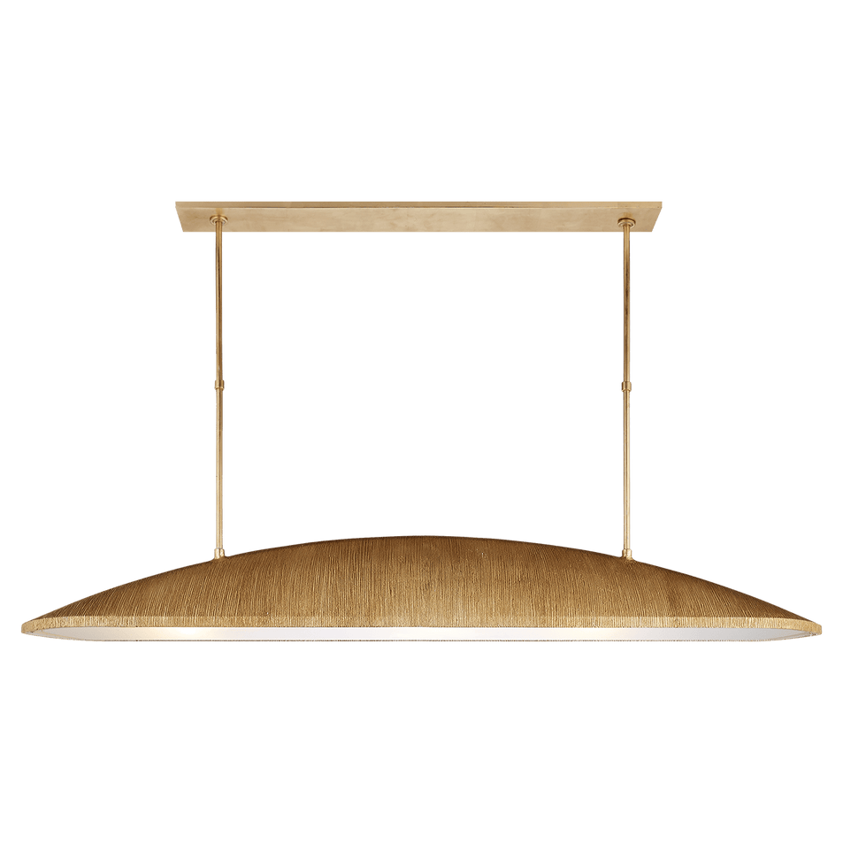 Utopia Large Linear Pendant in Gild with Frosted Acrylic