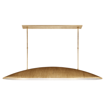 Utopia Large Linear Pendant in Gild with Frosted Acrylic