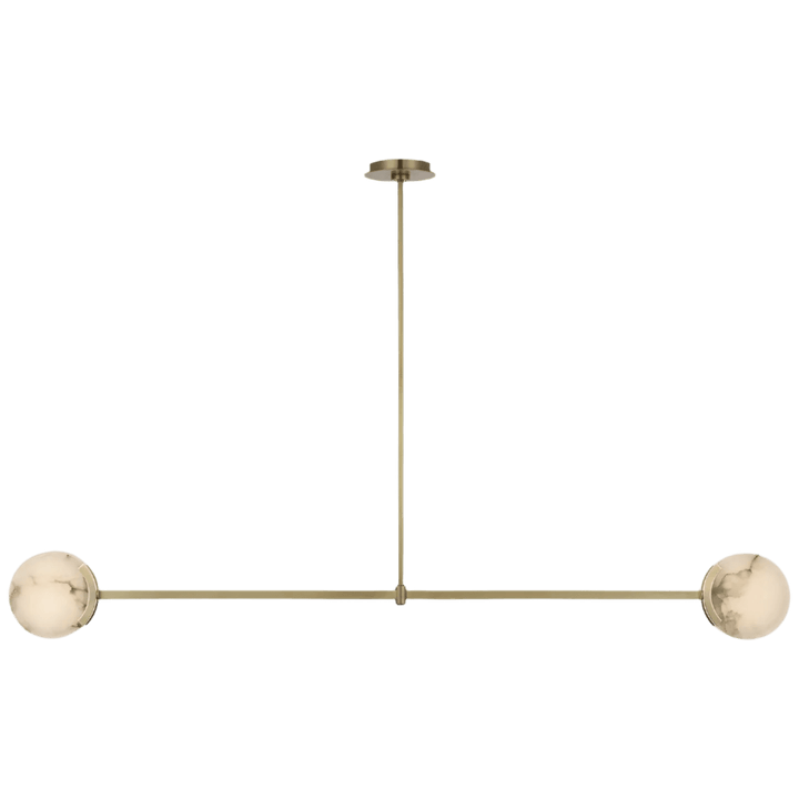 Melange 63" Linear Pendant, a premium Linear light by Visual Comfort & Co. Close - up image of its design.