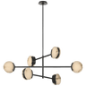 Melange 48" Multi - Positional Chandelier, a premium Chandelier light by Visual Comfort & Co. Close - up image of its design.