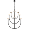 Pedra X-Large Three-Tier Chandelier in Bronze with Alabaster