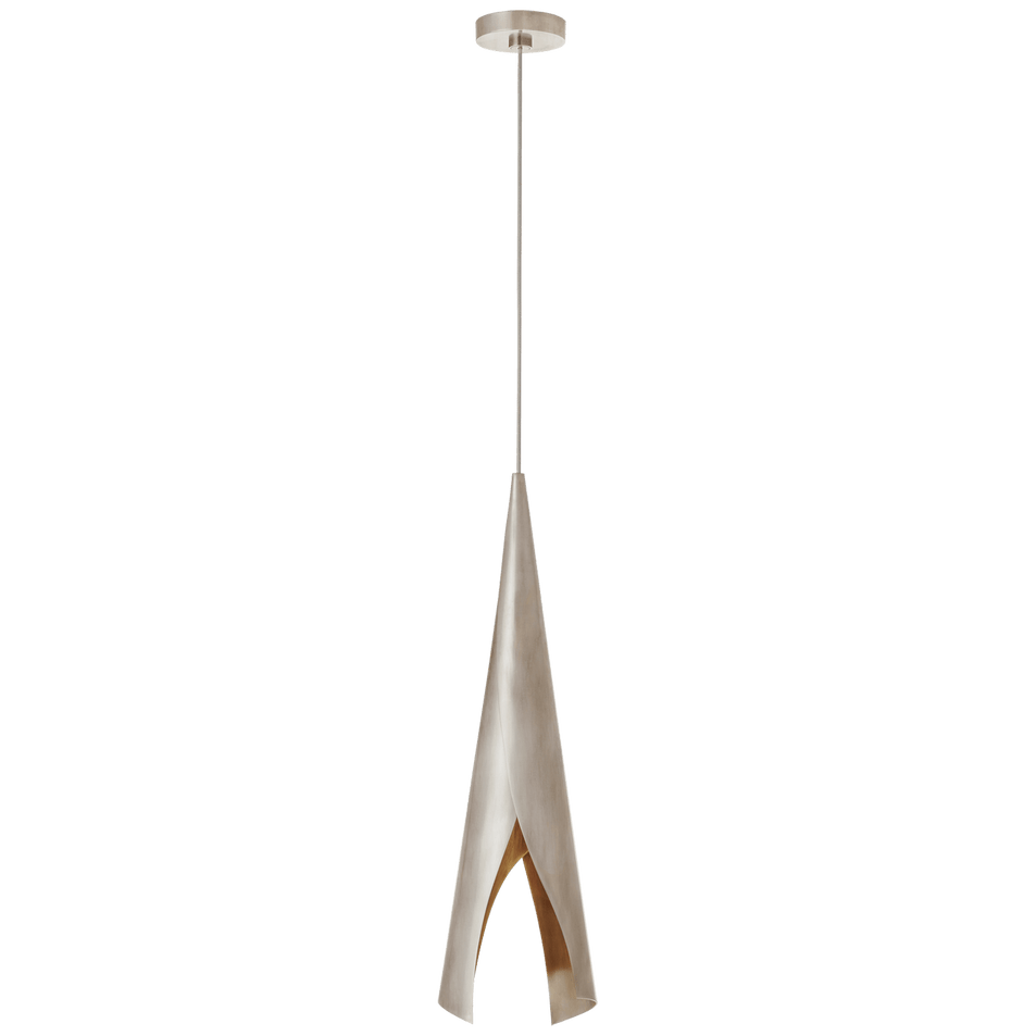 Piel Medium Wrapped Pendant, a premium Pendant light by Visual Comfort & Co. Close - up image of its design.