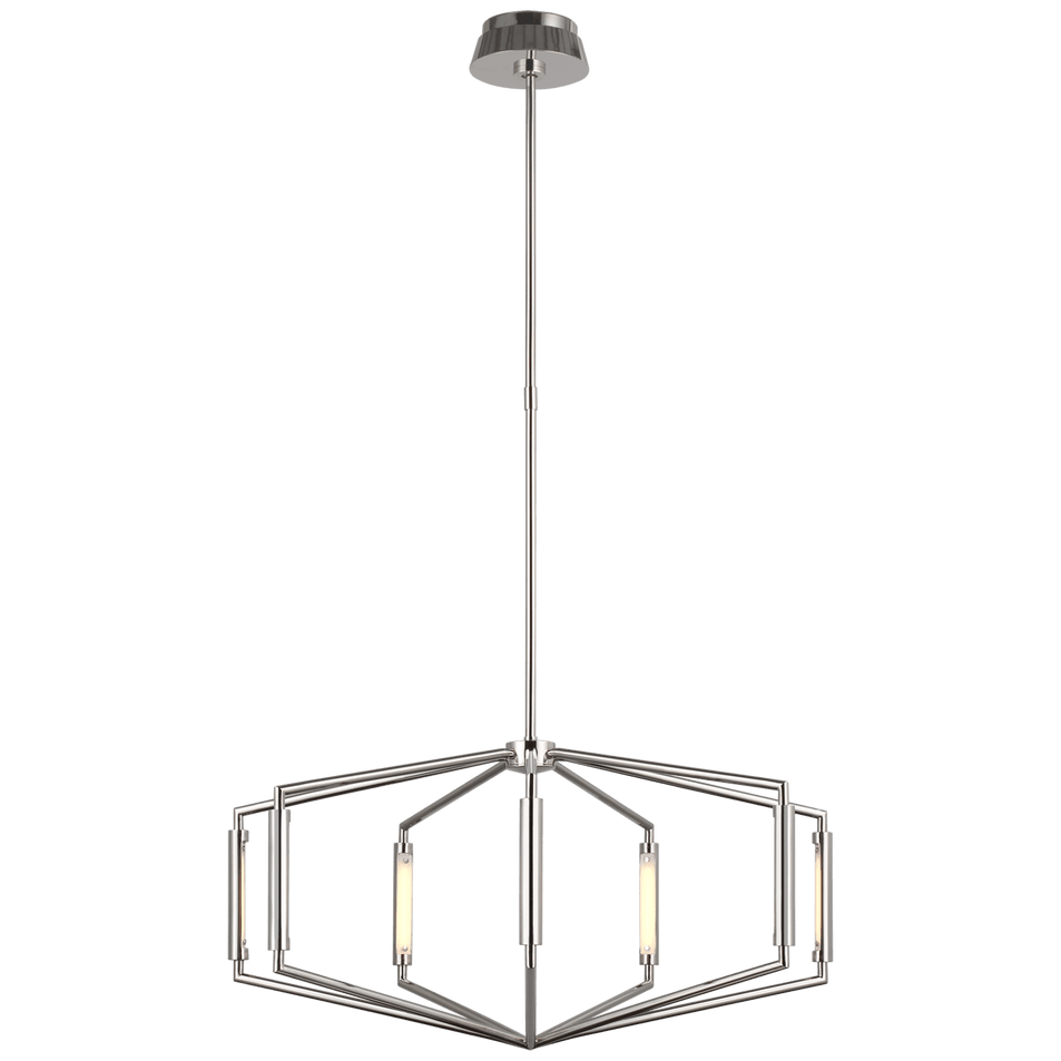 Appareil 30" Low Profile Chandelier, a premium Chandelier light by Visual Comfort & Co. Close - up image of its design.