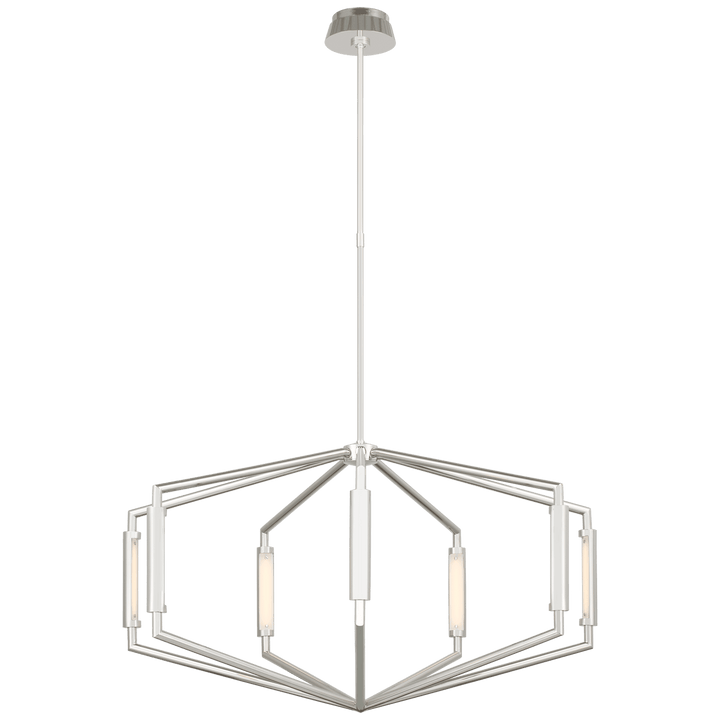 Appareil 40" Low Profile Chandelier, a premium Chandelier light by Visual Comfort & Co. Close - up image of its design.