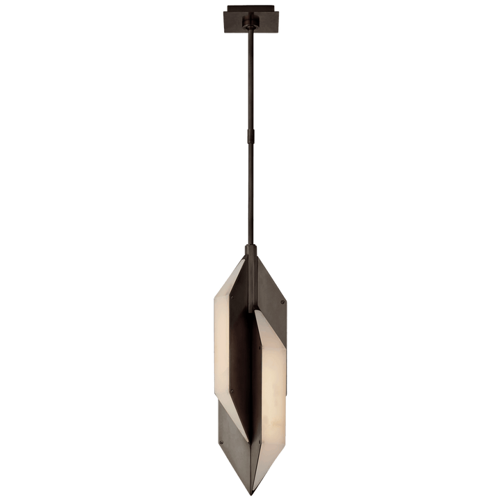 Ophelion Small Pendant in Bronze with Alabaster