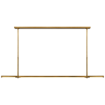 Axis Large Linear Pendant in Antique-Burnished Brass