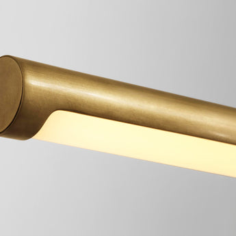 Axis Large Linear Pendant in Antique-Burnished Brass