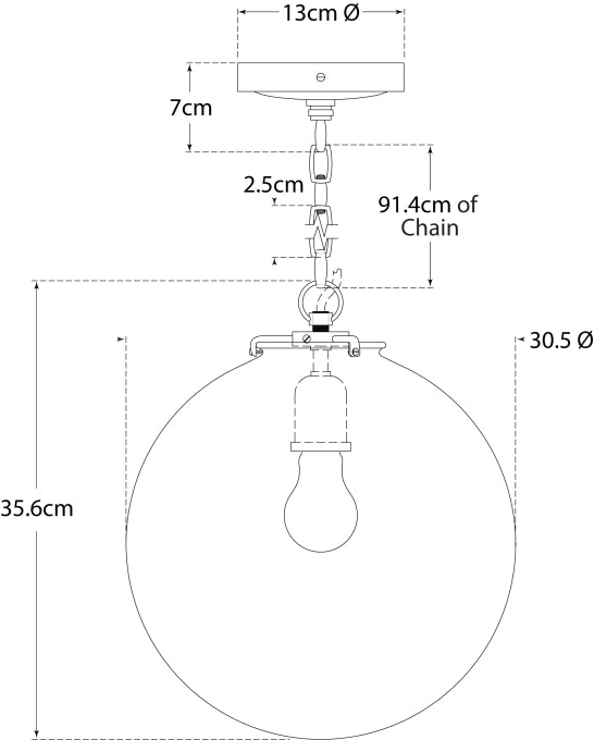 Katie Globe Pendant Blueprint