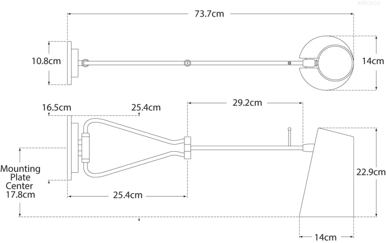 Keil Swing Arm Wall Light Blueprint