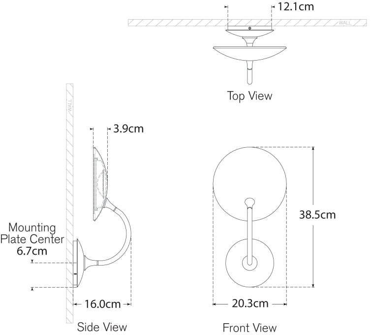Keira Medium Wall Wash Sconce Blueprint
