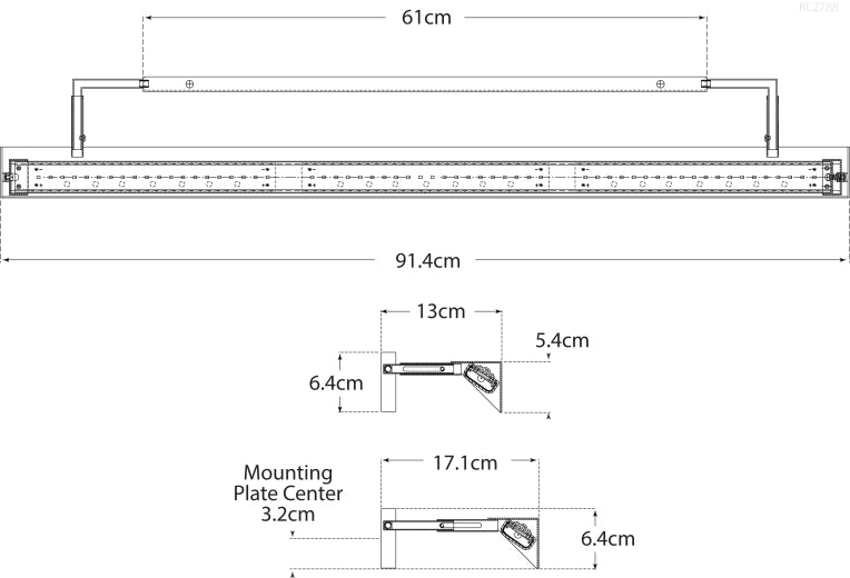 Luce da Quadro Grande Langham Progetto