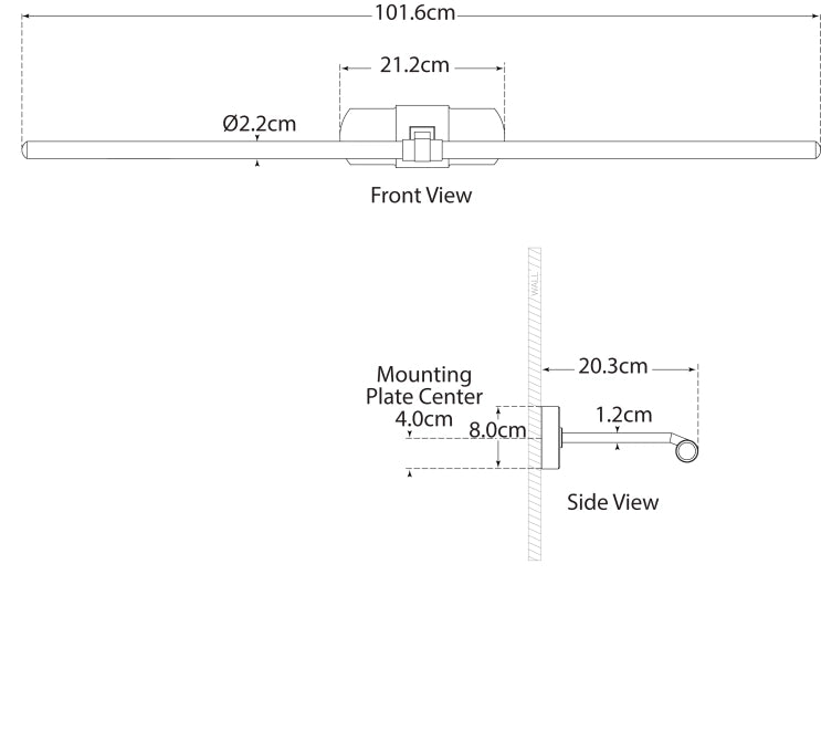 Langley 40" Picture Light Blueprint