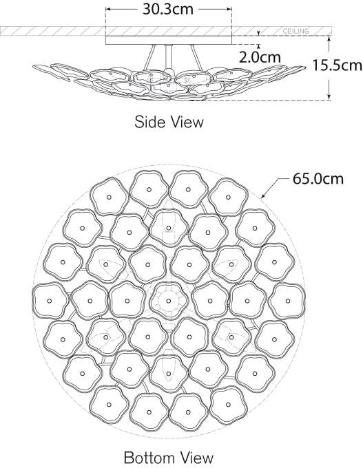 Leighton Large Flush Mount Blueprint