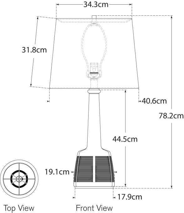 Lerio 31" Table Lamp Blueprint