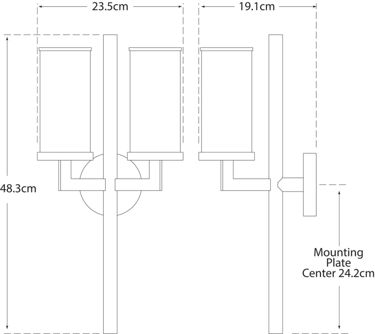 Liaison Double Sconce Blueprint
