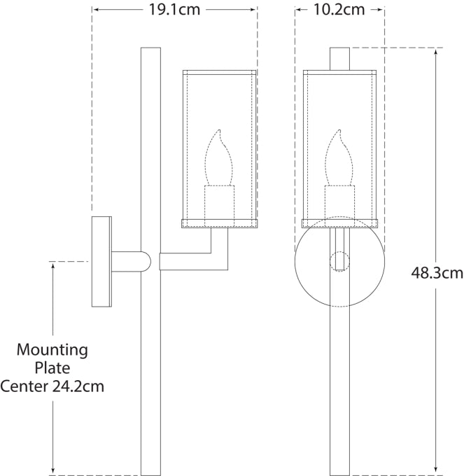 Liaison Single Sconce Blueprint