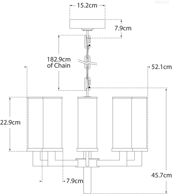 Lampadario a Un Livello Liaison Progetto