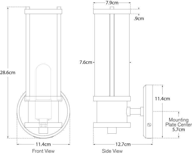 Lichfield Single Sconce Blueprint