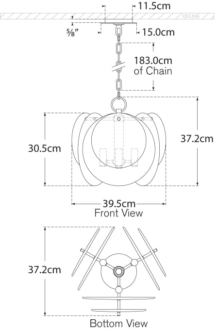 Loire Petite Chandelier Blueprint