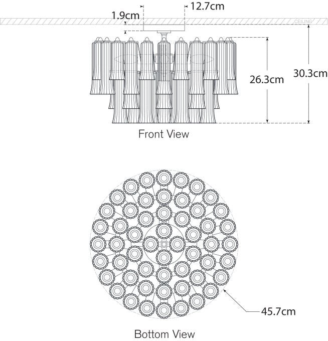 Lorelei 18" Semi-Flush Mount Blueprint