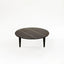 Low Coffee Table With Marble Top / 37x110cm
