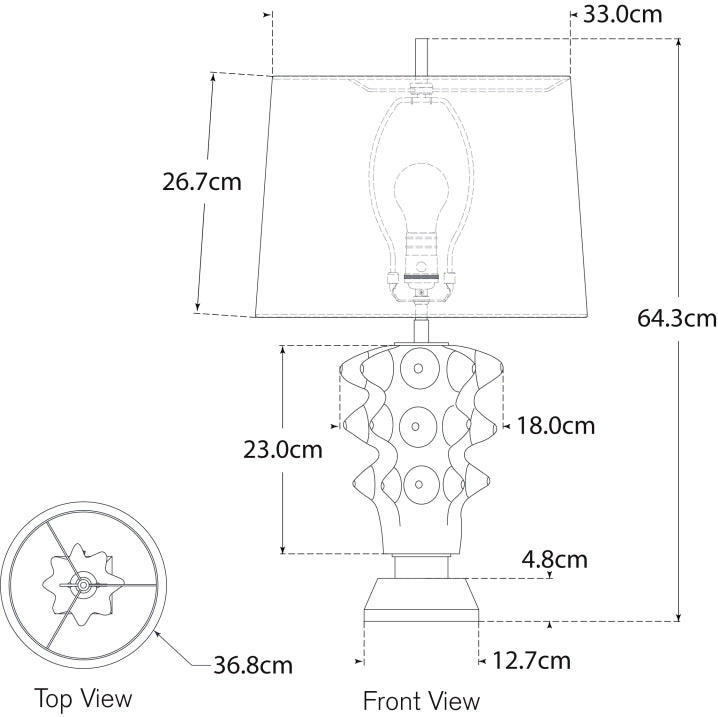 Luxor Medium Table Lamp Blueprint