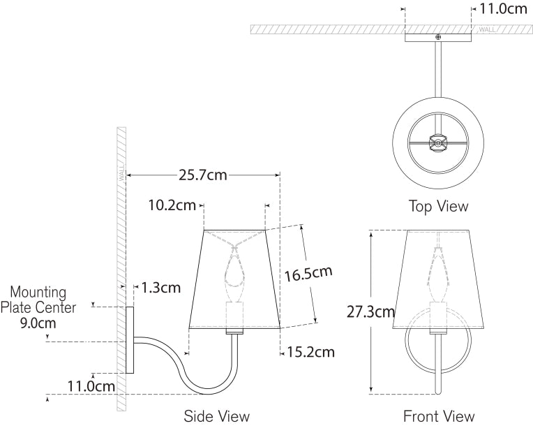 Lyndsie Small Sconce Blueprint